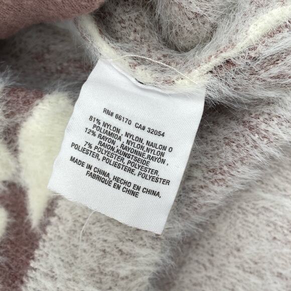 Anthropologie Meadow Rue Soft Floral Eyelash Cardigan size small cozy long - Picture 5 of 6